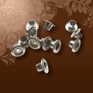Люверсы для пассатижей серебро, d - 4мм, 100шт